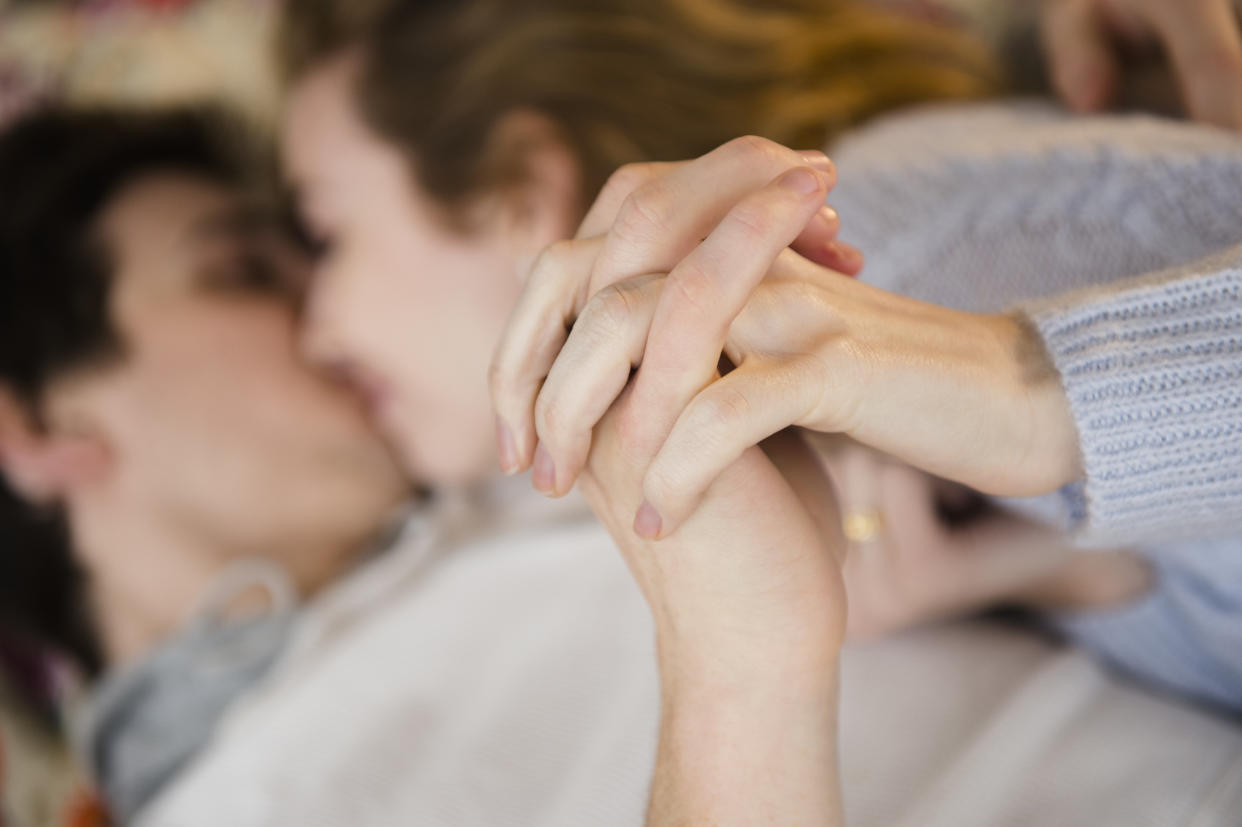 Physical touch is one of the nation's favourite ways to initiate sex, a study has found. (Getty Images)