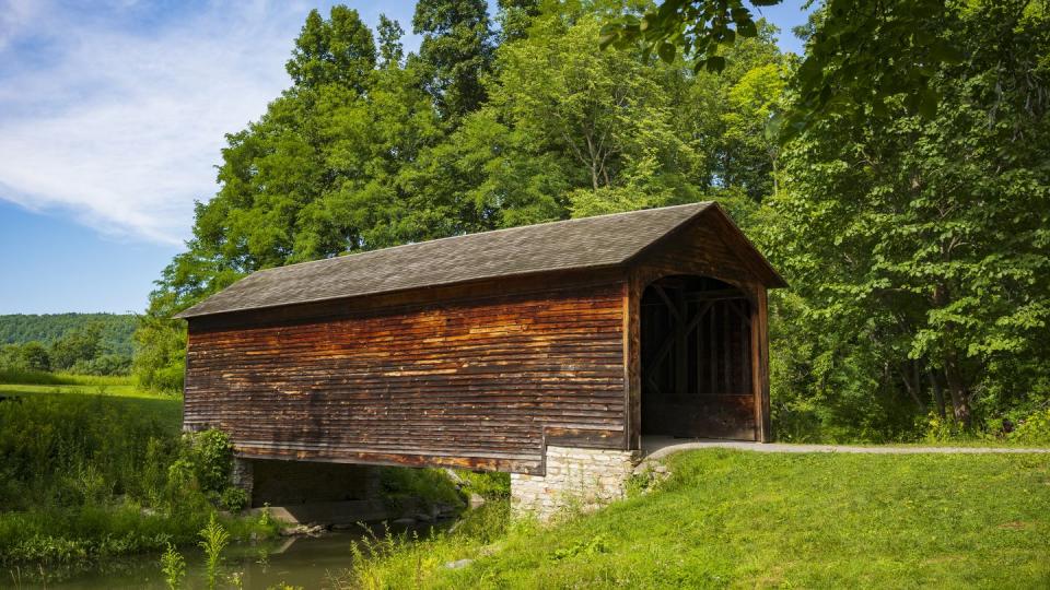 covered bridges hyde hall covered bridge