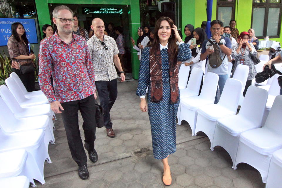 Mary visited a community health centre in Yogyakarta, Indonesias part of her royal tour of Indonesia. Photo: AAP