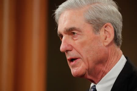 U.S. Special Counsel Mueller speaks about Russia investigation at the Justice Department in Washington