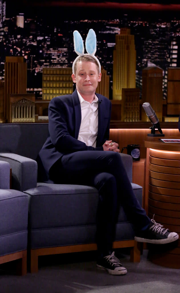 Macaulay Culkin appears on <em>The Tonight Show Starring Jimmy Fallon</em> on March 2. (Photo: Andrew Lipovsky/NBC/NBCU Photo Bank via Getty Images)