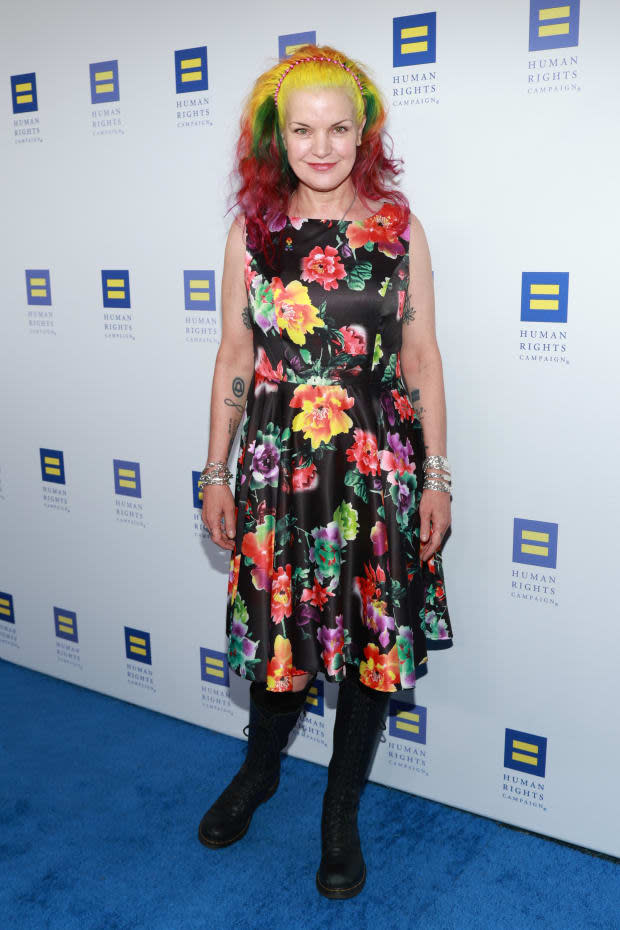 Pauley Perrette Brings Spring Florals to Red Carpet Charity Event