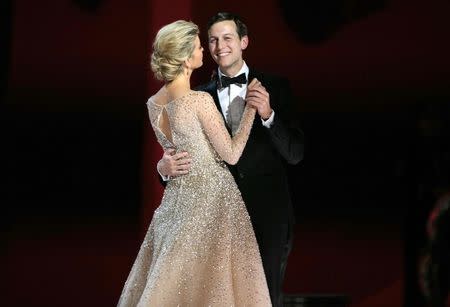 Ivanka Trump dances with her husband Jared Kushner at U.S. President Donald Trump's "Liberty" Inaugural Ball in Washington, DC January 20, 2016. REUTERS/Brian Snyder