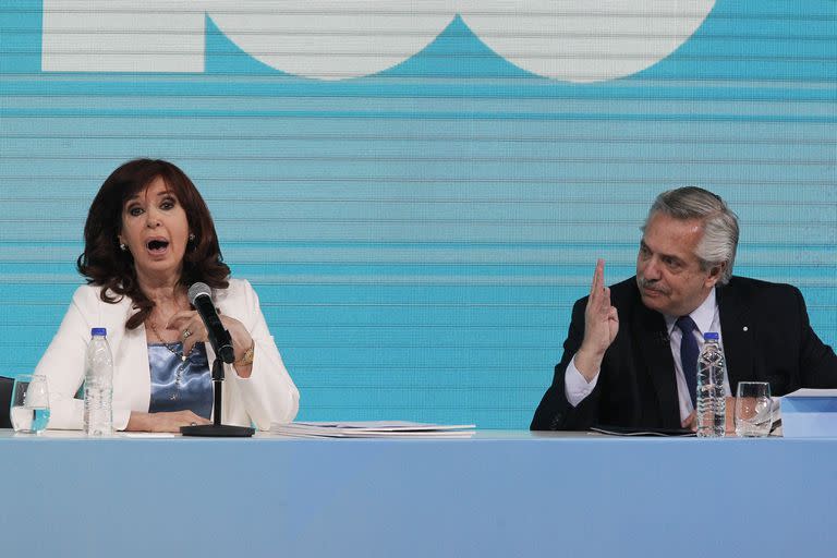 Alberto Fernández y Cristina Kirchner, en el último acto público que compartieron: hace 8 meses