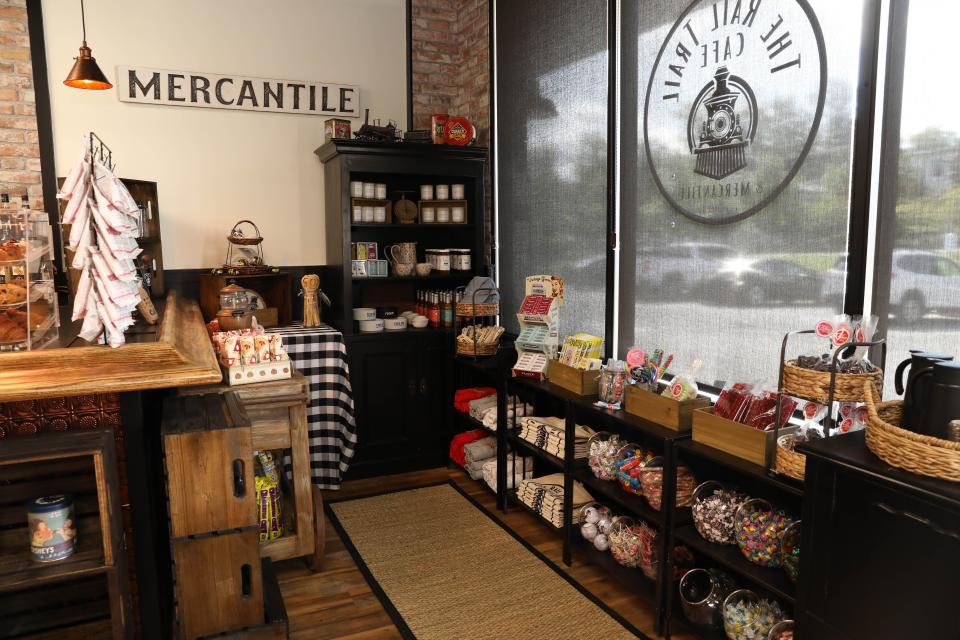 The mercantile section at Rail Trail Cafe & Mercantile, a new breakfast and lunch restaurant in Blauvelt.