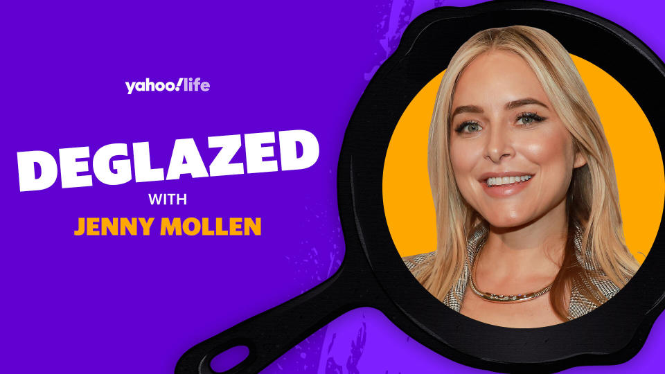 Jenny Mollen says she never would have believed she'd one day write a book about school lunches. (Photo: Getty; designed by Quinn Lemmers)