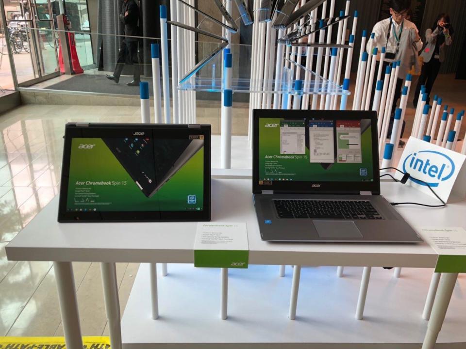 <p>Los nuevos Chromebook de 13″ y 15″ de Acer presentados en su conferencia anual de 2018 </p>