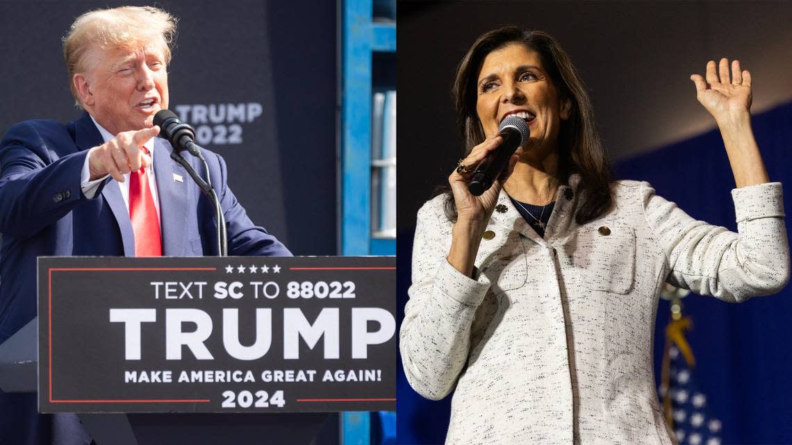 Former President Donald Trump and former S.C. Gov. Nikki Haley