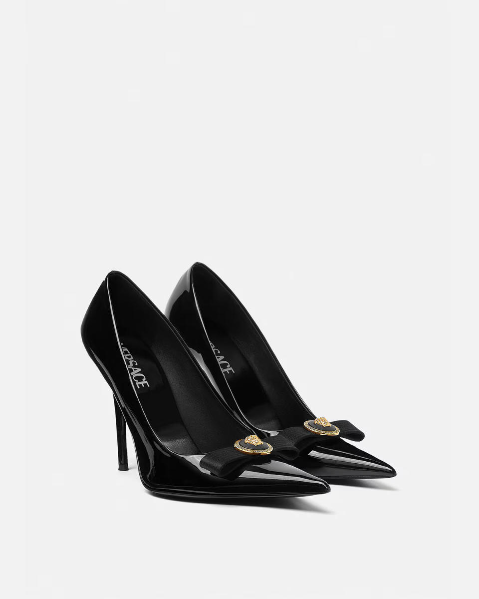 Versace's Gianni Ribbon Pumps