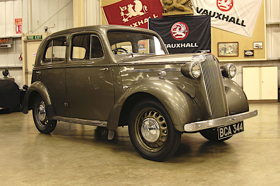 <p>Vauxhall receives less credit than it deserves for the 10-4, described on its debut in 1937 as “one of the most brilliant pieces of design that has been seen in Britain for ten years”. It completely revolutionised the <strong>10 horsepower class</strong>, until then dominated by<strong> Ford, Morris</strong> and <strong>Standard</strong>, with its hydraulic brakes, synchromesh, torsion bar independent front suspension and, above all, its not entirely new but still very unusual unibody construction. Fuel economy of over <strong>40mpg</strong> even in hard driving was yet another plus point.</p><p>Its glory days lasted until <strong>1940,</strong> when Vauxhall suspended all car production in favour of <strong>trucks </strong>and<strong> tanks.</strong> When it returned in 1946, it was less powerful (to account for low-quality post-War petrol) and much more expensive. This was disappointing, but it didn’t alter the fact that in its original form the 10-4 was a little masterpiece.</p>