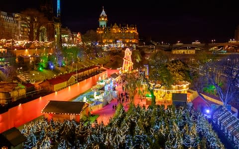 Edinburgh Christmas market - Credit: Getty