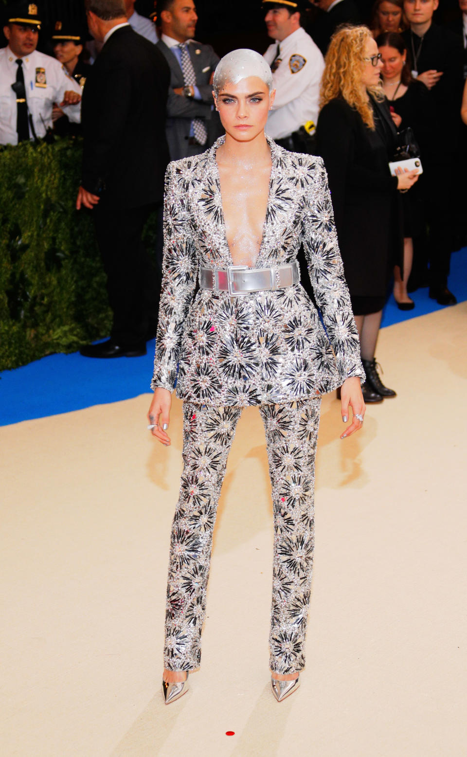 Wearing Chanel to the Met Gala in May 2017