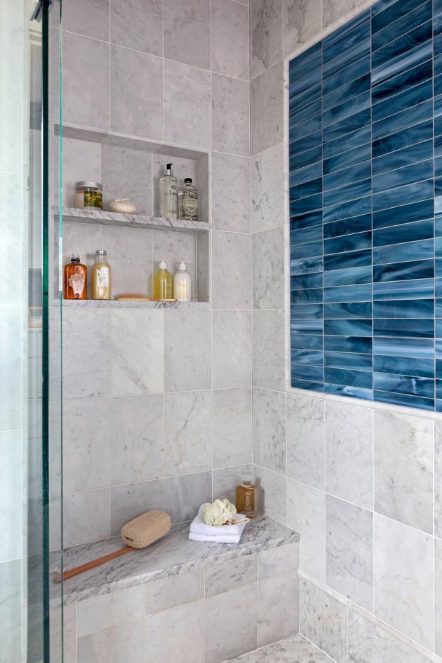 bathroom glass tile ideas