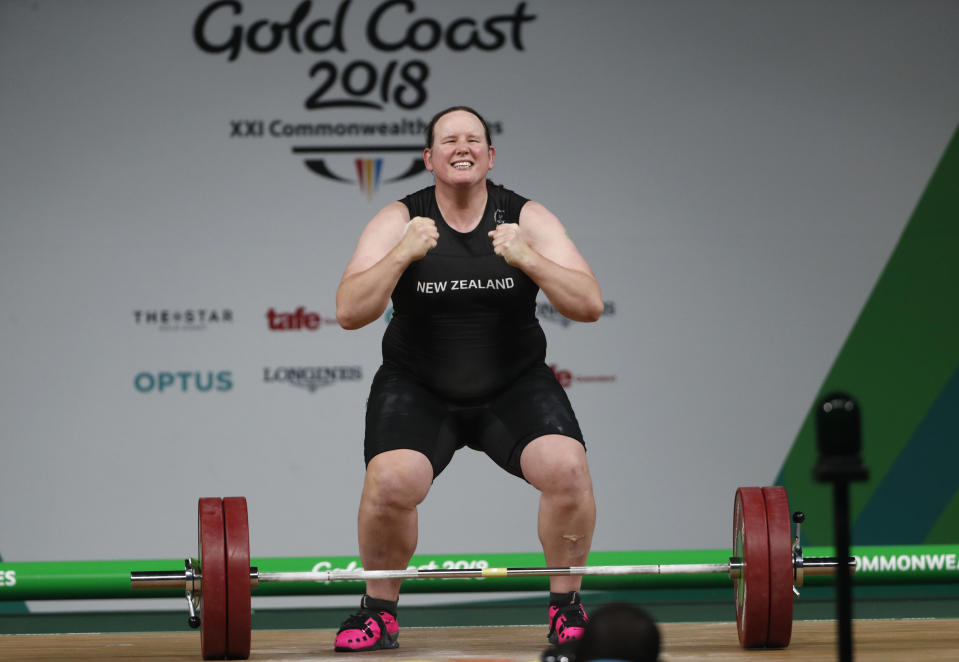 New Zealand weightlifter Laurel Hubbard will be the first openly trans athlete to compete in the Olympics. (REUTERS/Paul Childs)