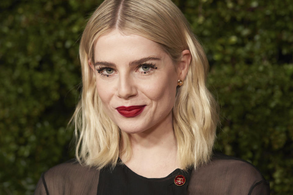 Lucy Boynton arrives at The Academy Women's Luncheon presented by CHANEL on Wednesday, Nov. 16, 2022, at Academy Museum of Motion Pictures in Los Angeles. (AP Photo/Allison Dinner)