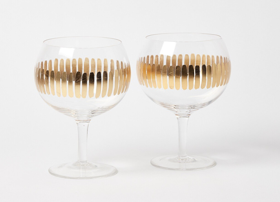 aur gold gin glasses set of two