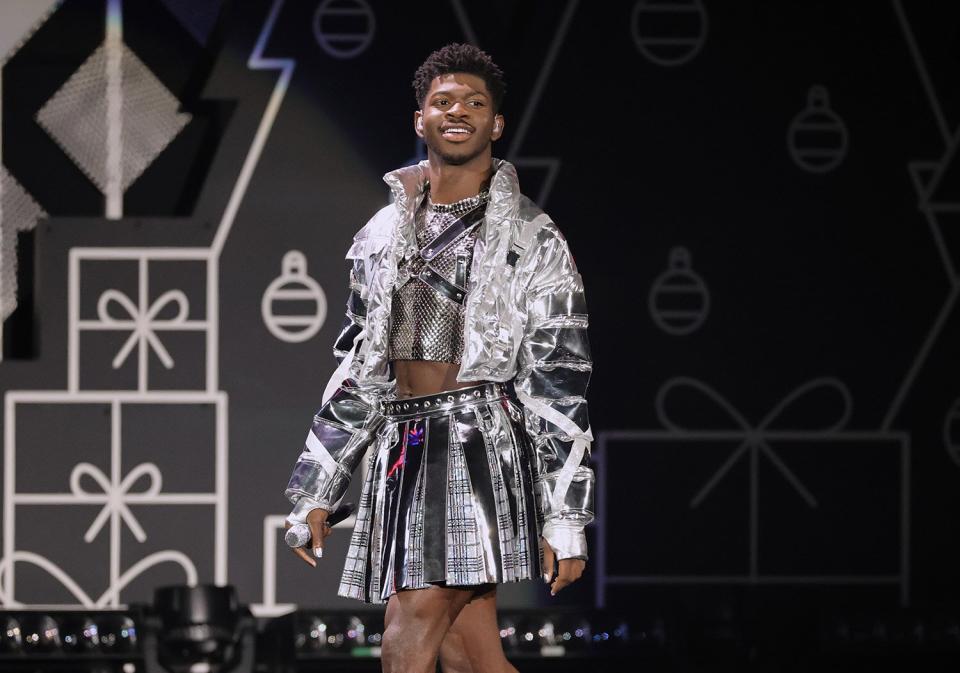 Lil Nas X performs onstage during iHeartRadio