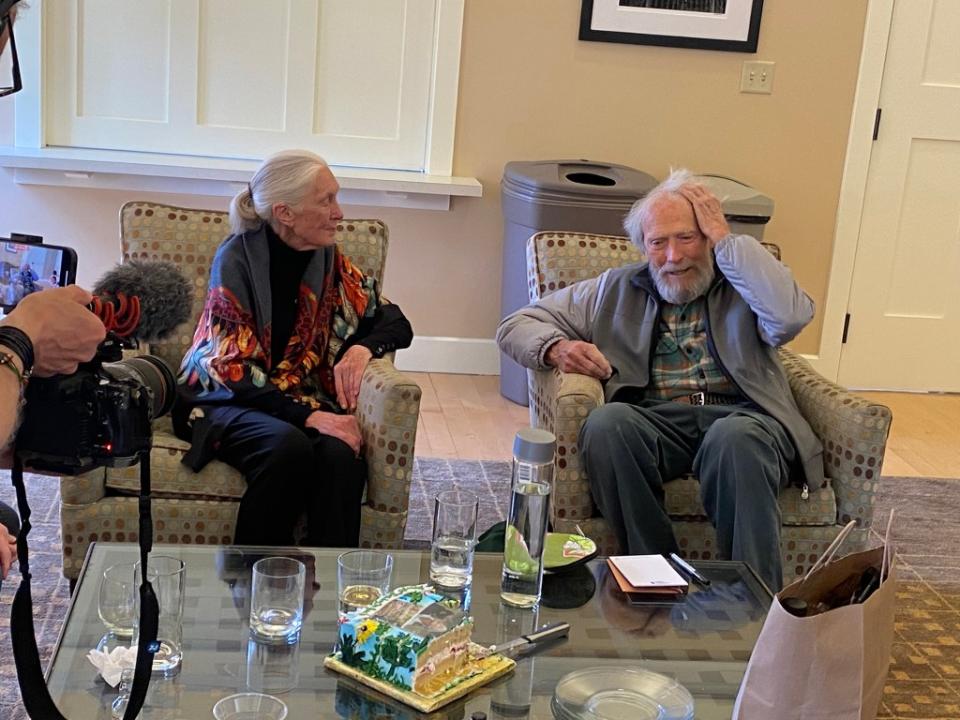 Clint Eastwood, 93, made a rare public appearance at an event sponsored by Jane Goodall. He’s been working on his next movie, “Juror No. 2.” Obtained by The New York Post/Page SIx