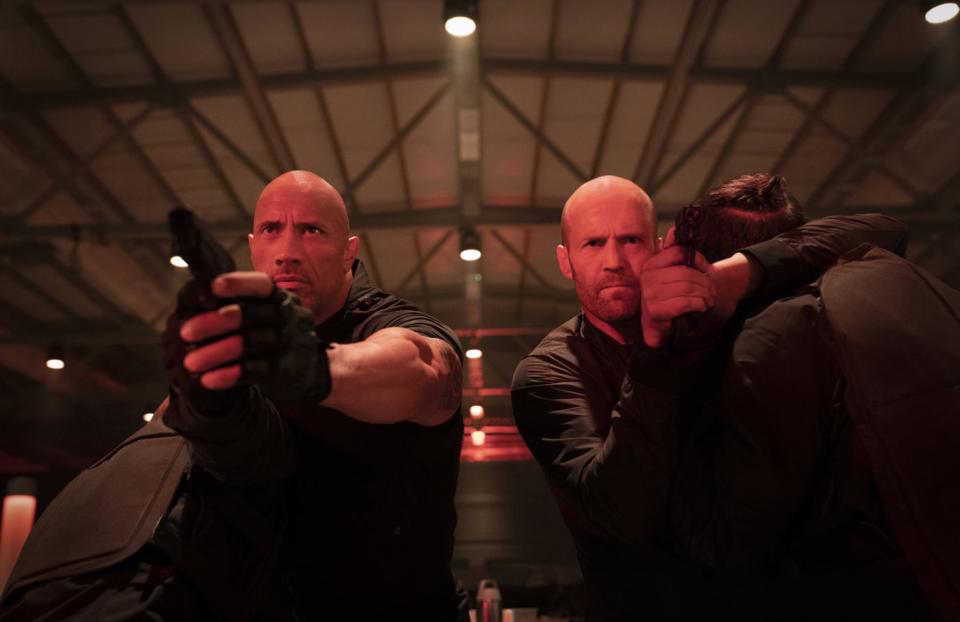 Jason Statham and Dwayne Johnson in Hobbs & Shaw