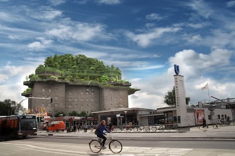 The hotel will inhabit the top portion of the building, arranged over five new floors in the form of a pyramid - Credit: Matzen Immobilien