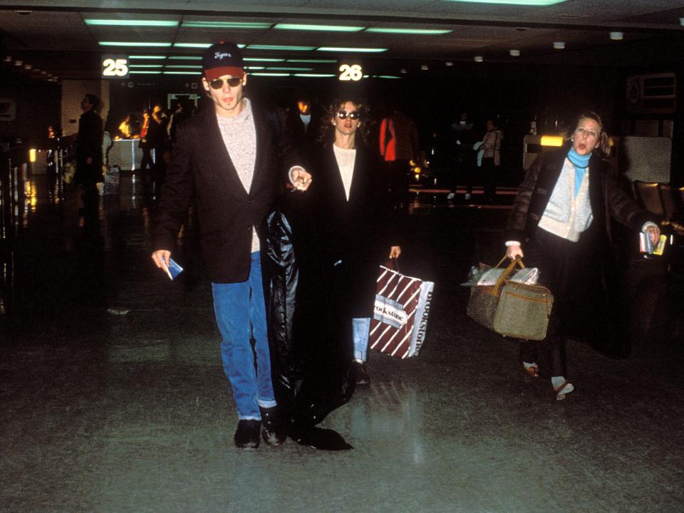 Johnny Depp and Jennifer Grey.