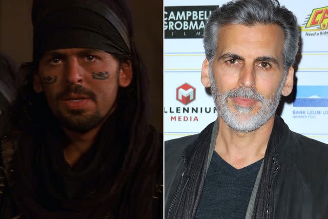 <p>NBCUniversal; JC Olivera/Getty</p> Oded Fehr in 1999's 'The Mummy' and in 2019