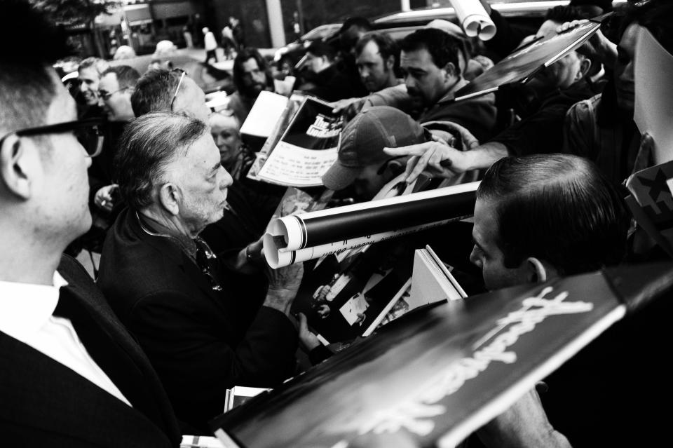 Francis Ford Coppola mobbed by fans