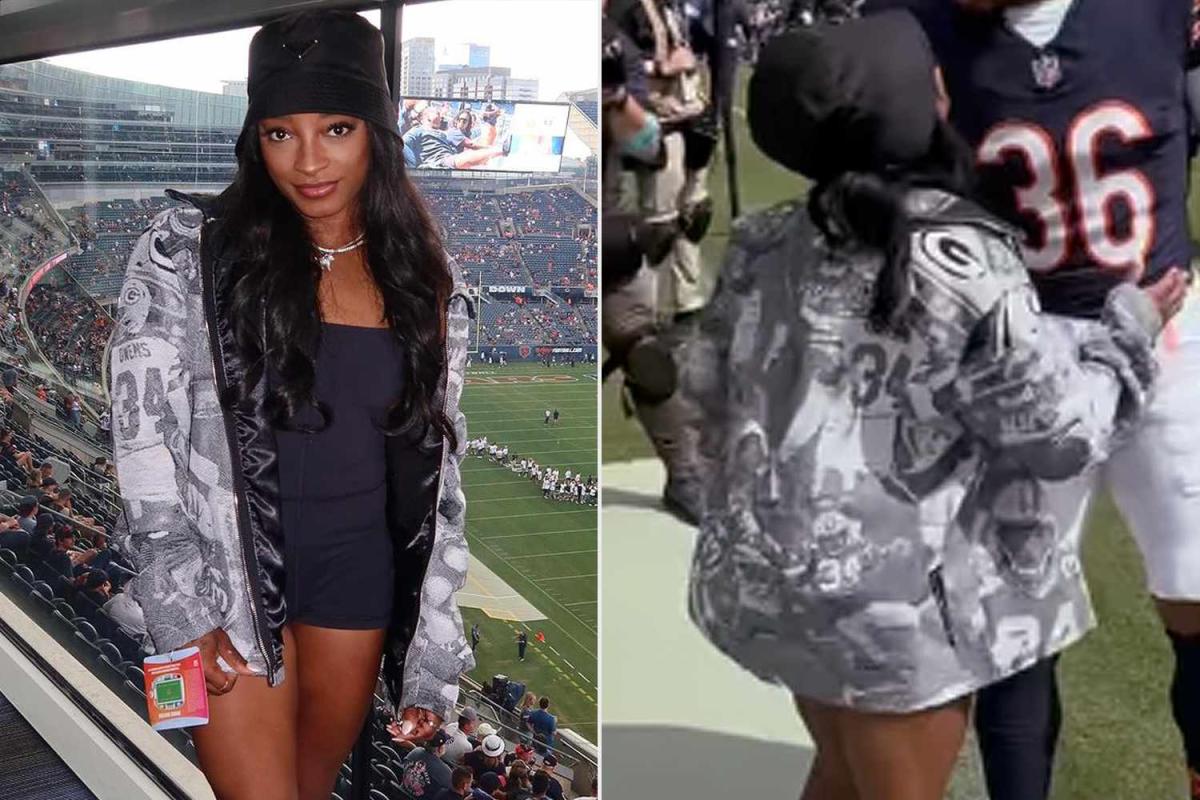 Simone Biles just wore a Green Bay Packers jacket to her husband Jonathan Owens’ game – but now he’s with the Chicago Bears