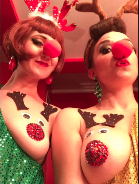 <p>The craze has gained huge popularity on social media with women sharing their decorated breasts using the hashtags #rudolphboob and #reindeerboob.</p>