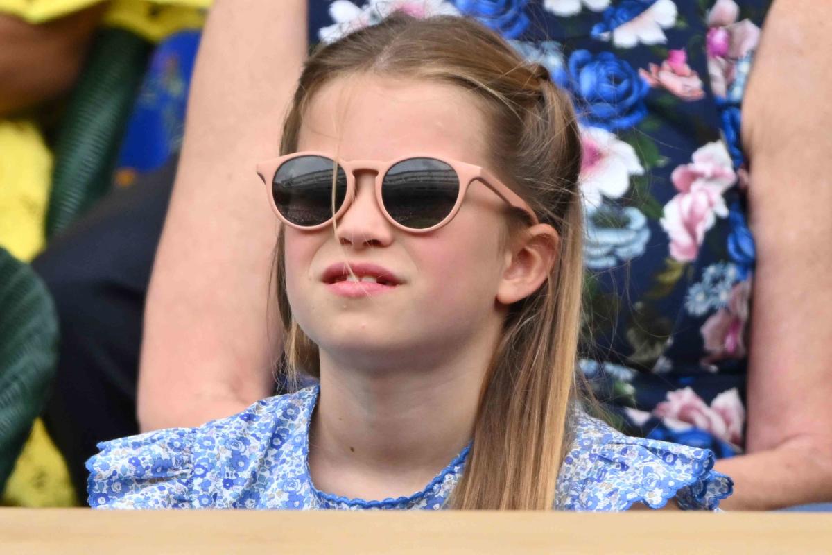 Princess Charlotte Sports Stylish Sunglasses At Her Wimbledon Debut In   E9947bd304049bdd73179fba1ae2f854