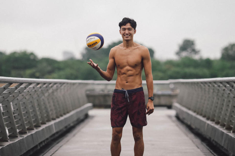 Kingsley was introduced to volleyball by his eldest sister.