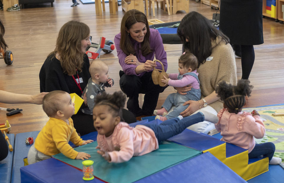 Kate, pictured at a Children’s Centre, is focusing on early years intervention [Photo: PA]