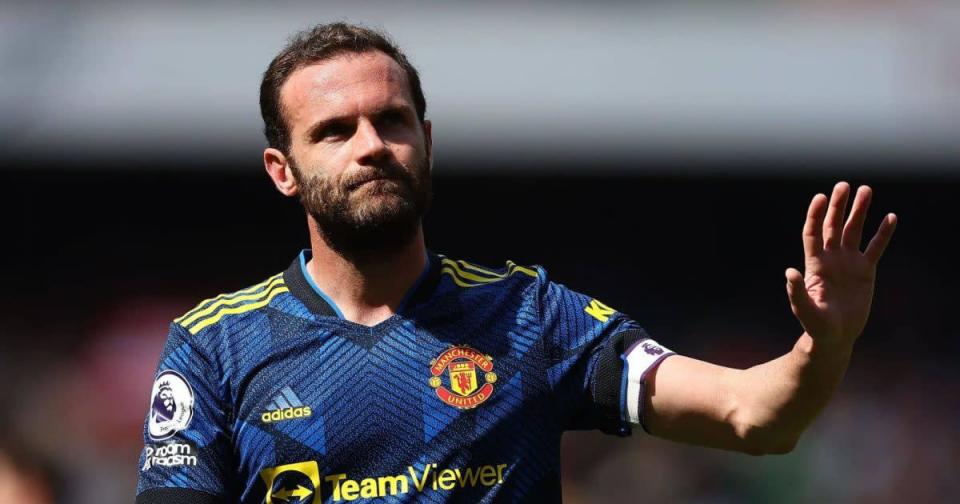 Juan Mata of Manchester United during the Premier League matchagainst Arsenal at the Emirates Stadium, London Credit: PA Images