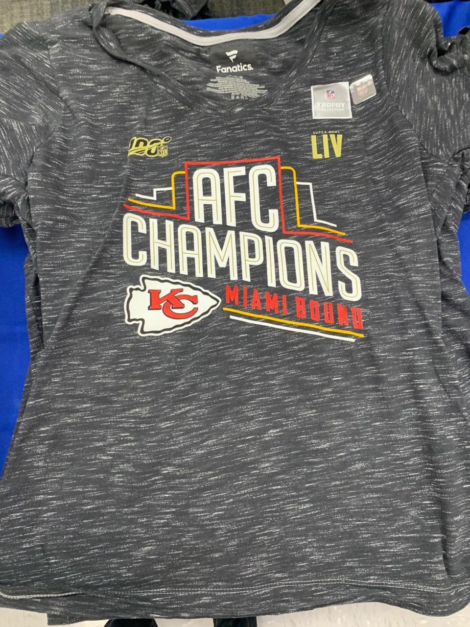Academy Sports + Outdoors has started selling merchandise for the AFC champion Kansas City Chiefs.