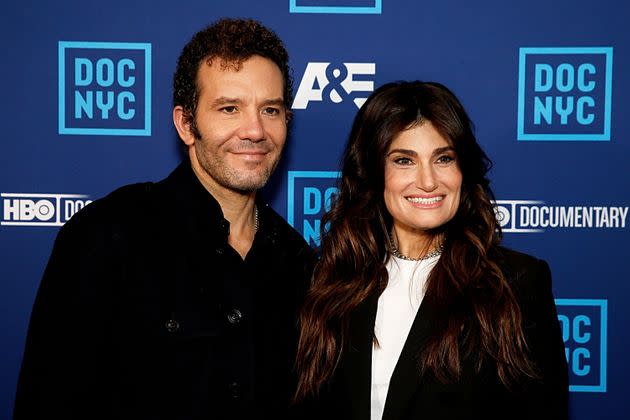 Aaron Lohr (left) and Idina Menzel have been married since 2017.