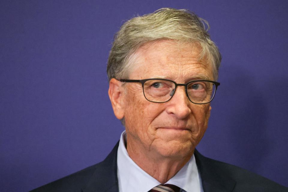 Former Microsoft CEO, Bill Gates, arrives for a press conference to launch the Global Polio Eradication Initiative at the European Commission's Berlaymont headquarters in Brussels on October 11, 2023. (Photo by Simon Wohlfahrt / AFP) (Photo by SIMON WOHLFAHRT/AFP via Getty Images)