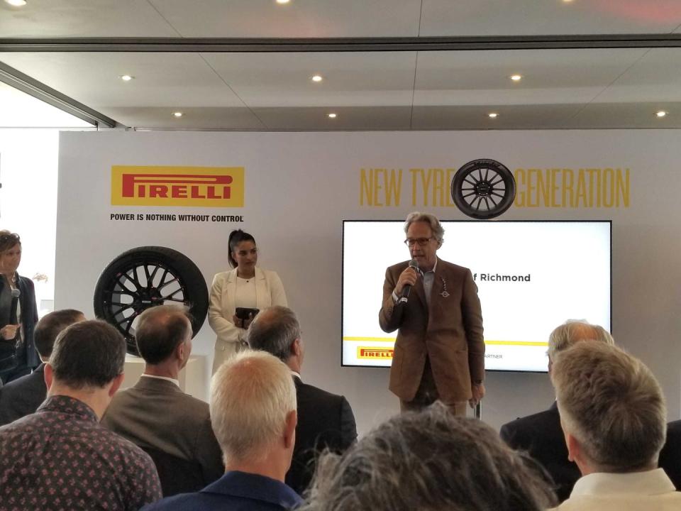 duke of richmond at pirelli stand 2023 goodwood