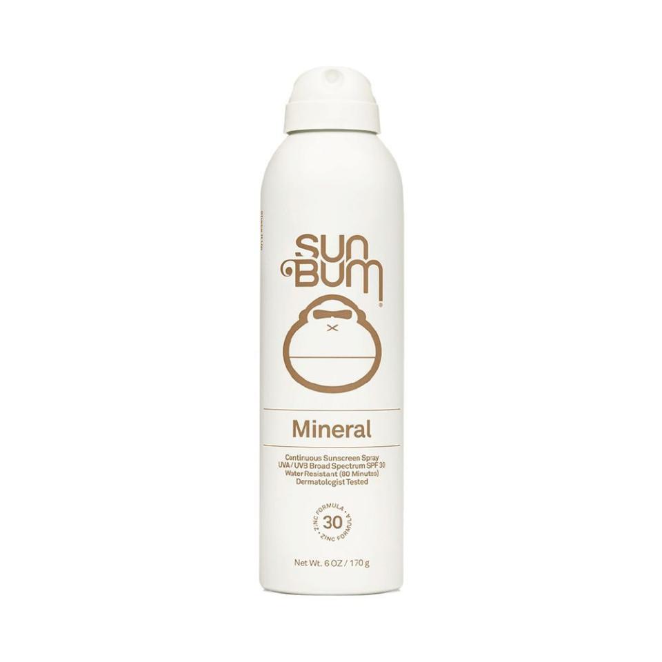 11) Sun Bum Mineral SPF 30 Sunscreen Spray