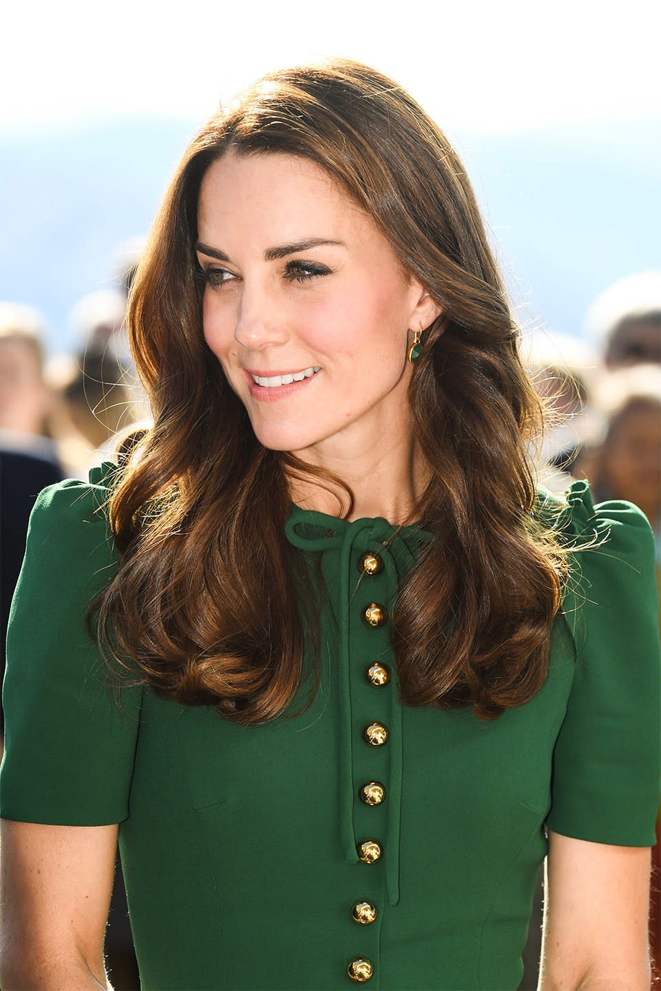 SEPTEMBER: All of Kate’s Canada tour looks were immaculate, but we are particularly partial to this Cascading Locks meets Emerald Green effect.