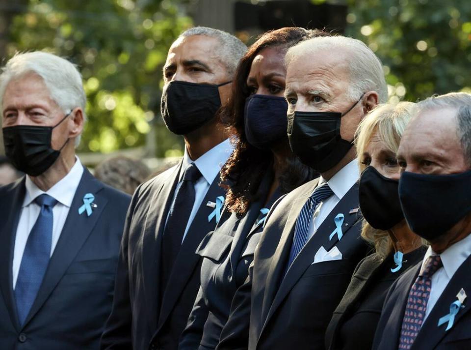 Bill Clinton, Barack Obama, Michelle Obama, President Joe Biden, Jill Biden, Michael Bloomberg