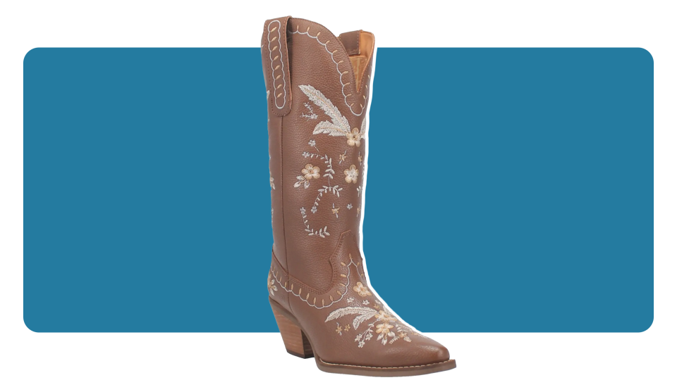 No cowgirl is fully dressed without a stylish pair of cowboy boots.