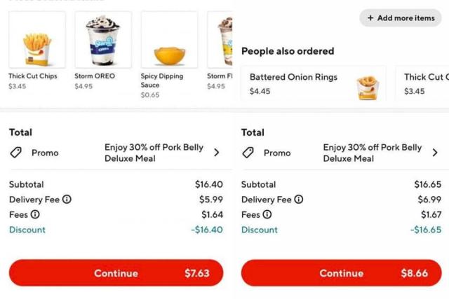 DoorDash glitch results in hundreds of free food orders