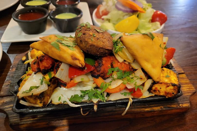 The veggie sizzler at The Covered Wagon