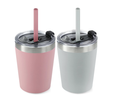 PandaEar Stainless Steel Toddler Cups, 8 oz.