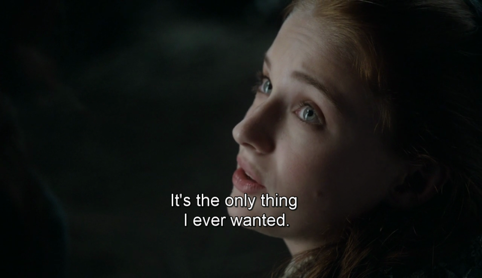 Will Sansa get her wish? (credit: HBO)