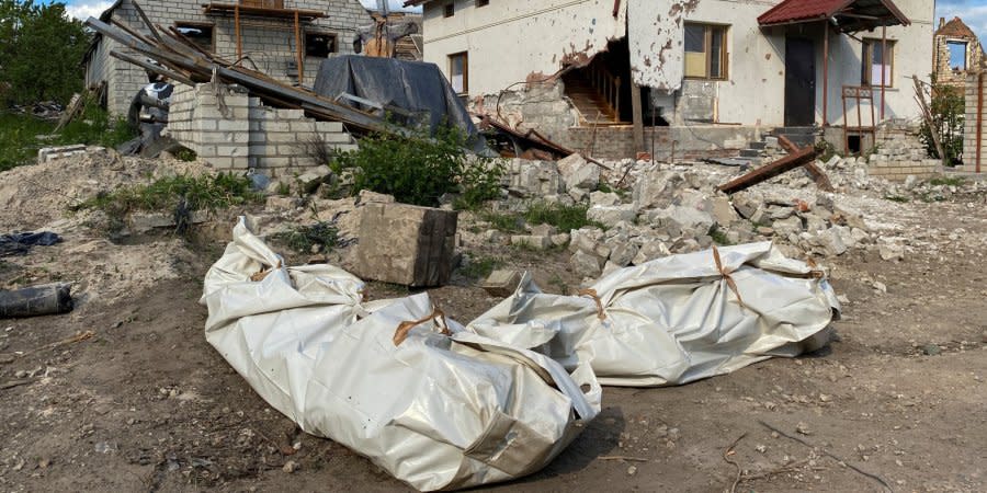 The bodies of the Russian occupiers are found in the village of Mala Rogan