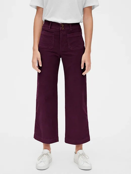 High Rise Mariner Wide-Leg Cords