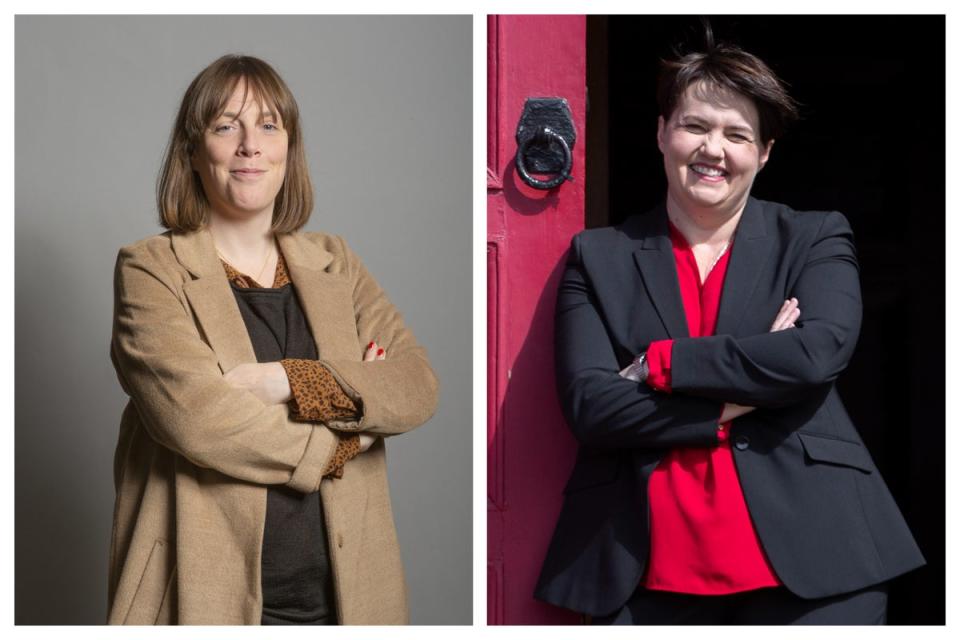 Jess Phillips and Ruth Davidson (PA)