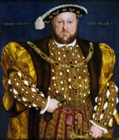 英國國王亨利八世以風流好色出名，為了與安妮‧博林結婚不惜與羅馬教廷決裂，卻在3年後將她斬首。（維基百科公有領域）