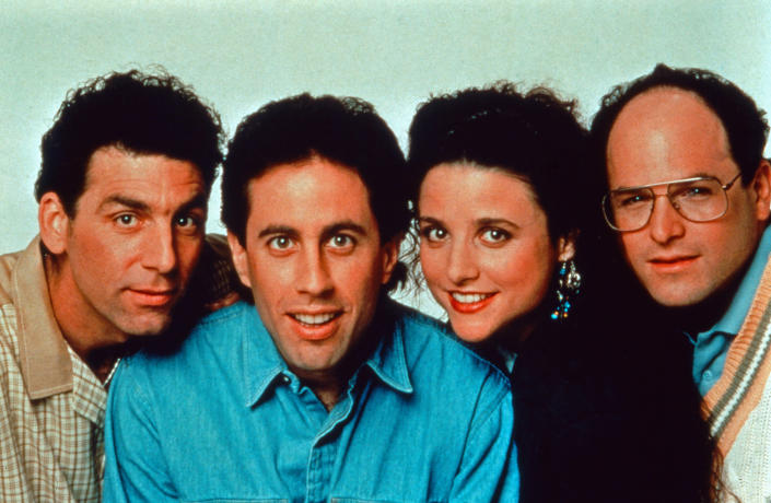 Seinfeld, Comedyserie, USA 1989 - 1998, Darsteller: Michael Richards, Jerry Seinfeld, Julia Louis Dreyfus, Jason Alexander (Alamy Stock Photo)